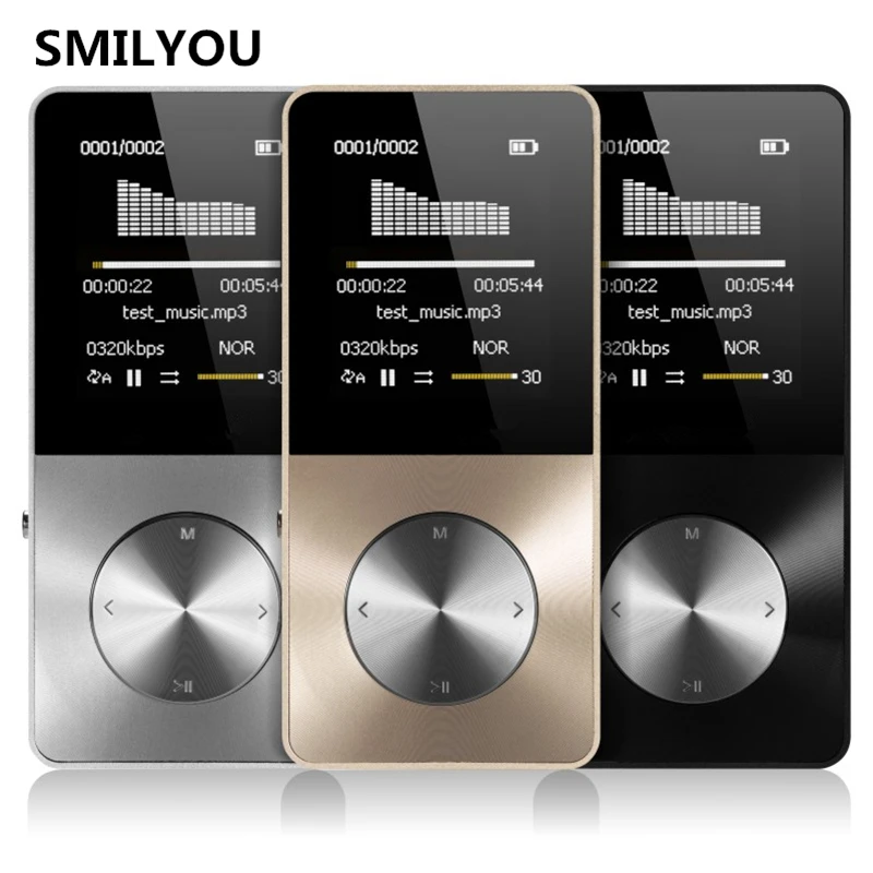 SMILYOU HiFi Metal MP4 Player Built in Speaker 4GB 8GB 16GB 1 8 Inch Screen can