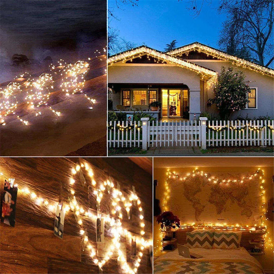 30m 50m LED Christmas Copper Wire String Light DC 12V Remote Control Fairy Lights Xmas Tree Party Wedding Home Decoration Lamps (20)