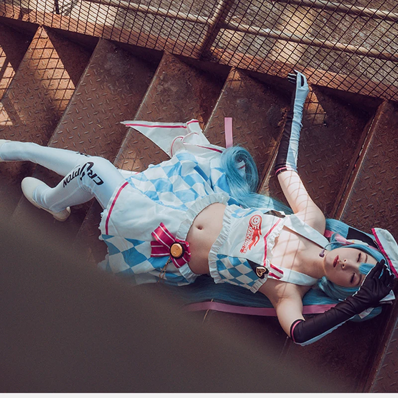 CosplayLove VOCALOID Rennwagen гоночный автомобиль Miku костюм косплей платье для девочки