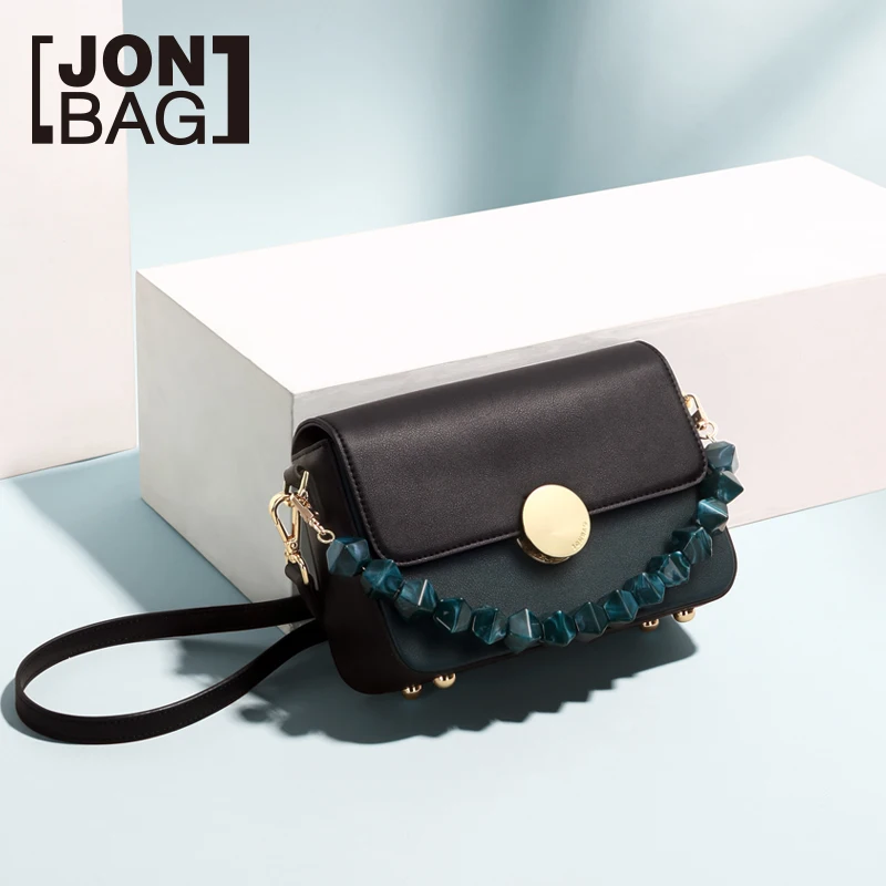 

JONBAG fashionable port style retro small square bag color collision casual one-shoulder baosen department cross-body bag