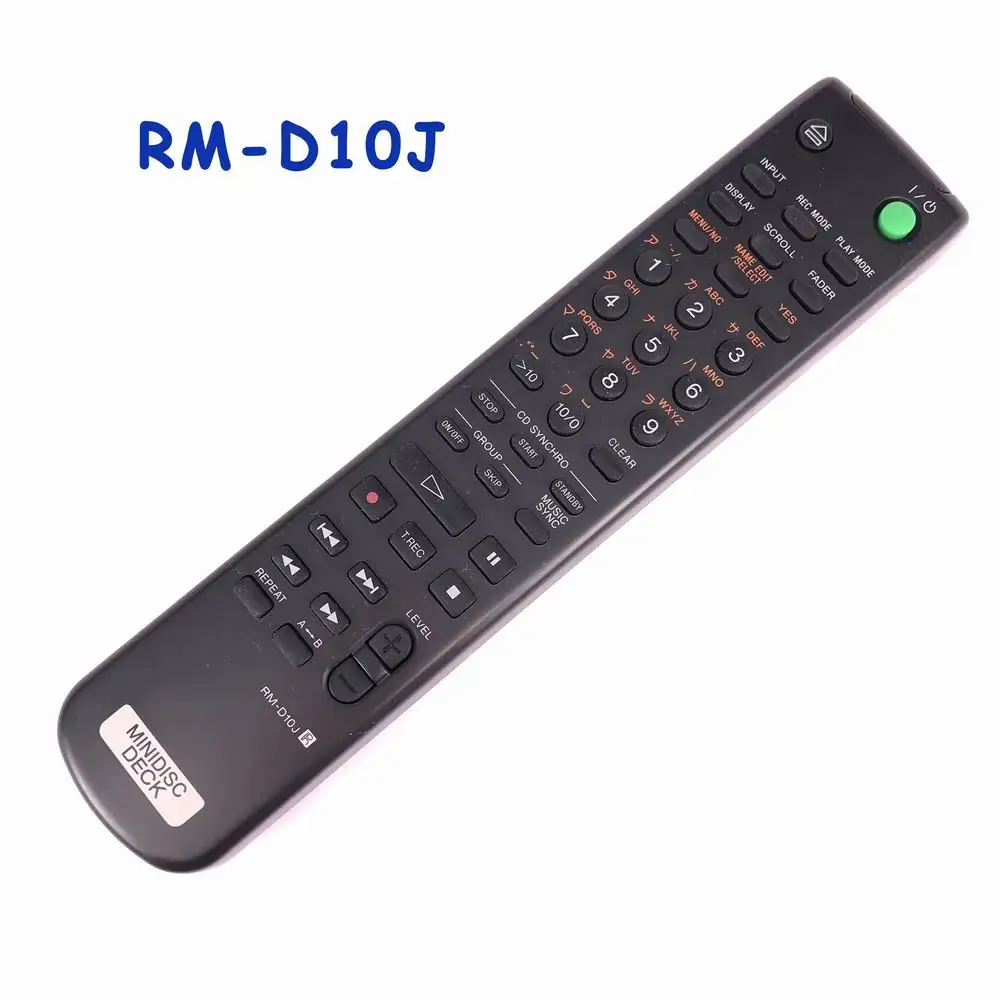 

Used 90% New Original/Genuine RM-D10J rmD10J Remote Control For Sony Minidisc Deck Remoto RMD10E RMD10J Controle Remoto
