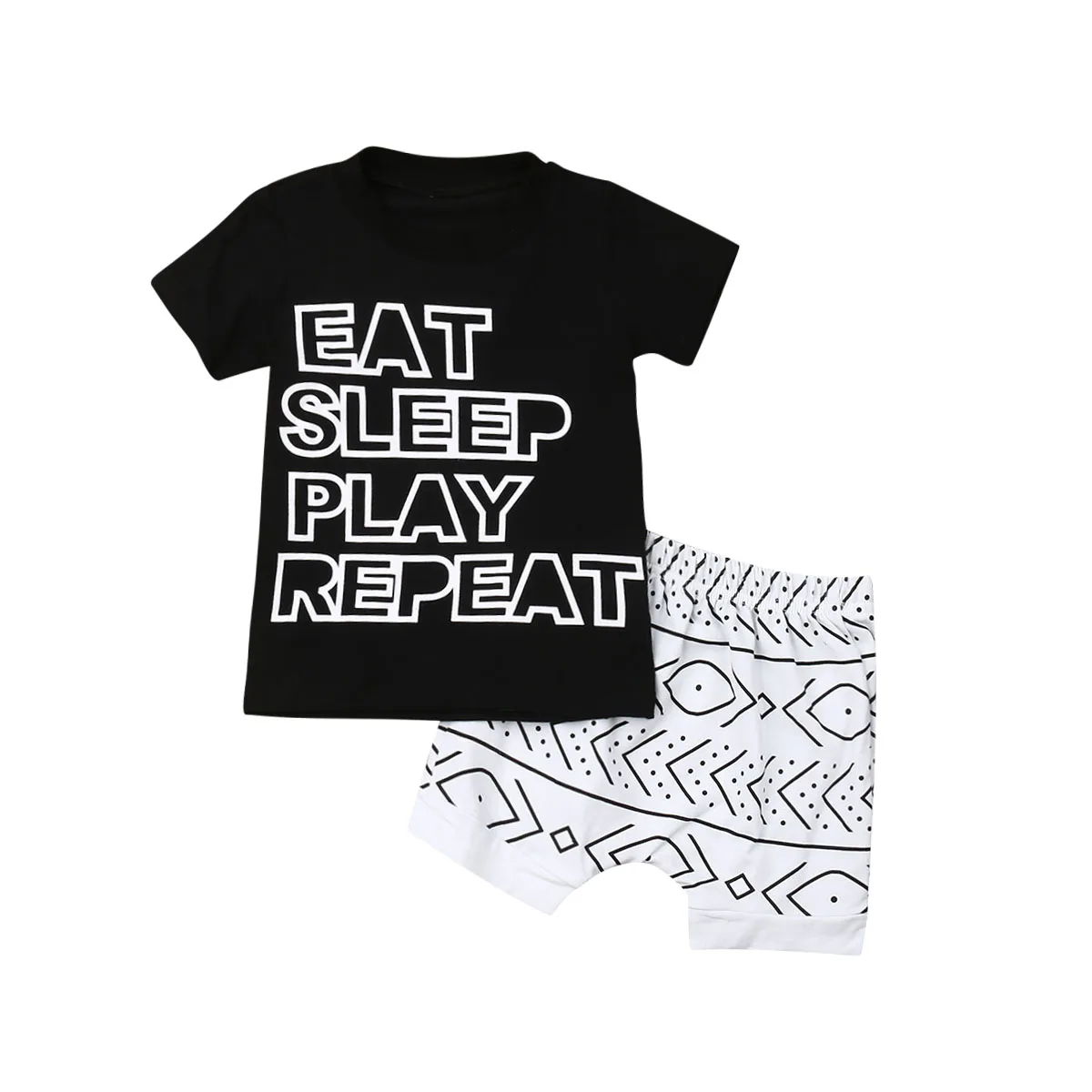 

New Toddler Kids Baby Boy Short Sleeve Clothes Outfits T Shirt Tops Shorts Pants Set