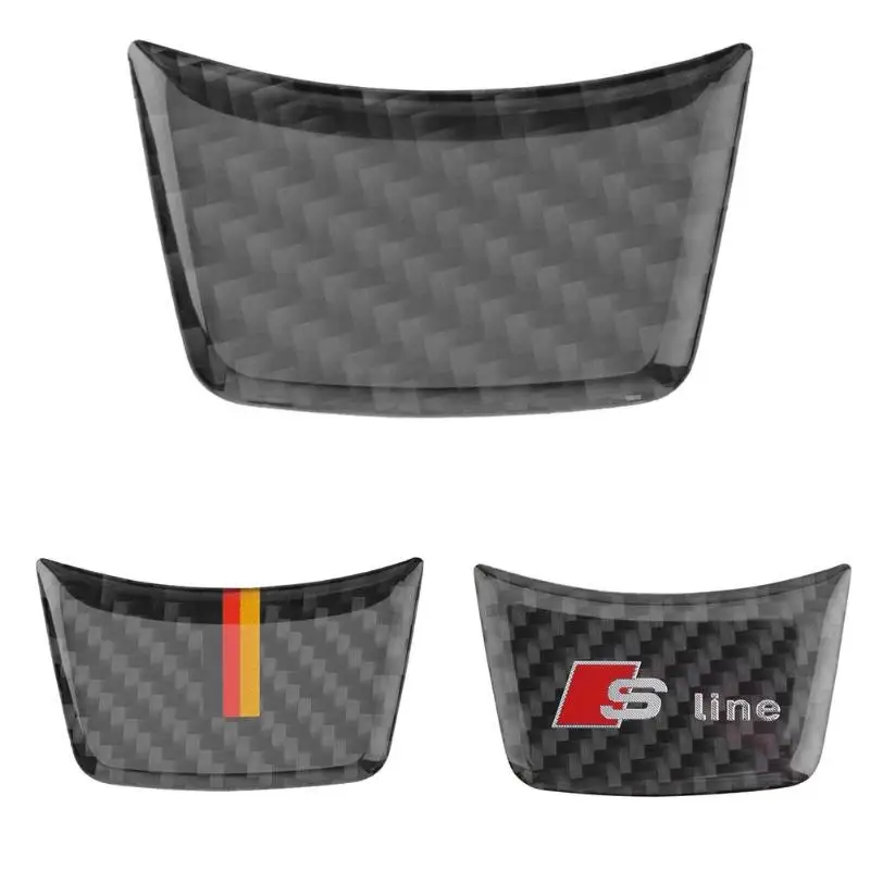 

Steering Wheel Car Sticker Carbon Fiber Steering Wheel Trim Sticker for Audi A4L A6L A3 Q3 Q5 Car Styling Sticker Accessories