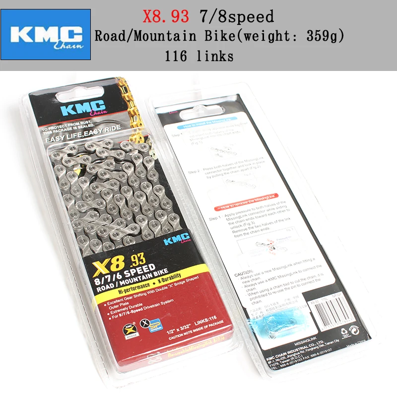 Best origin kmc chain x8 x9 x10 x10sl x11 x11sl gold silver chain mtb road bicycle chain 8 9 10 11 SPEED 116L chain bike 1