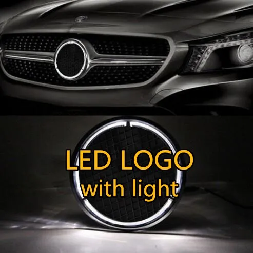  eOsuns Illuminated Car LED Light Front Grille Star Logo Emblem Badge for Mercedes Benz Car-styling  - 32952465068