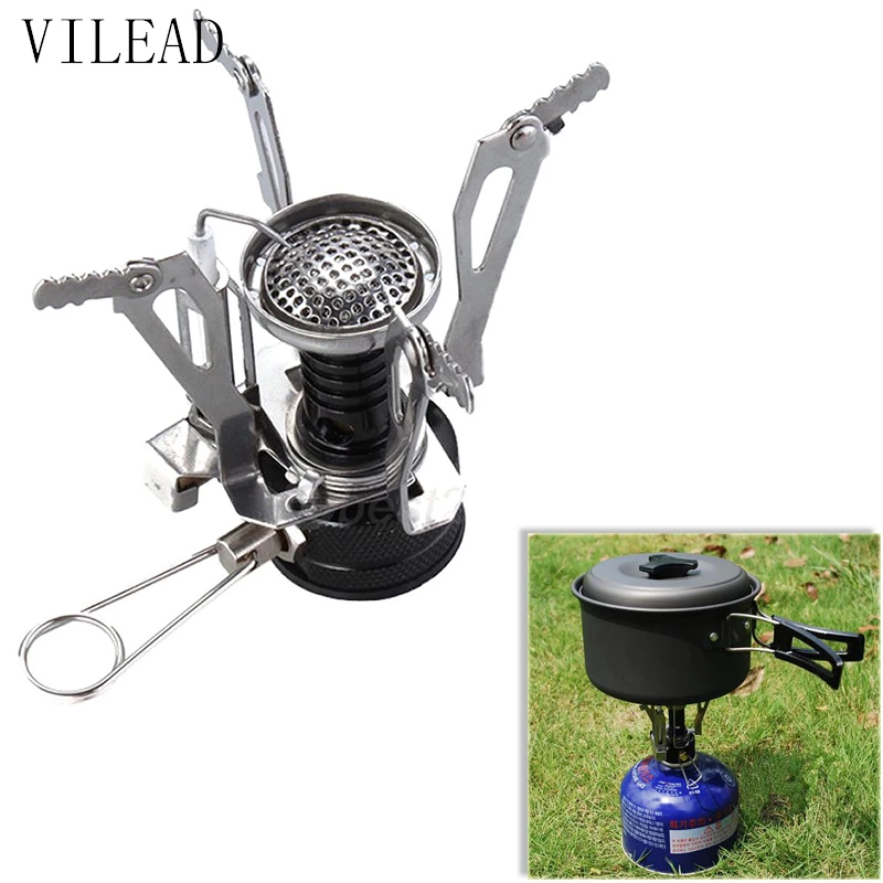 

Portable Outdoor Picnic Gas Stove burners Foldable Camping Mini With Case Camping Hiking Essentials EDC Tools Outdoor Equipments