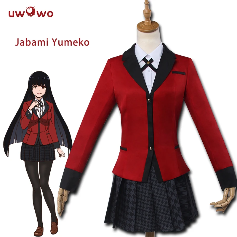 UWOWO Yumeko Jabami Косплей Kakegurui красный Школьный костюм аниме джабами юмеко для