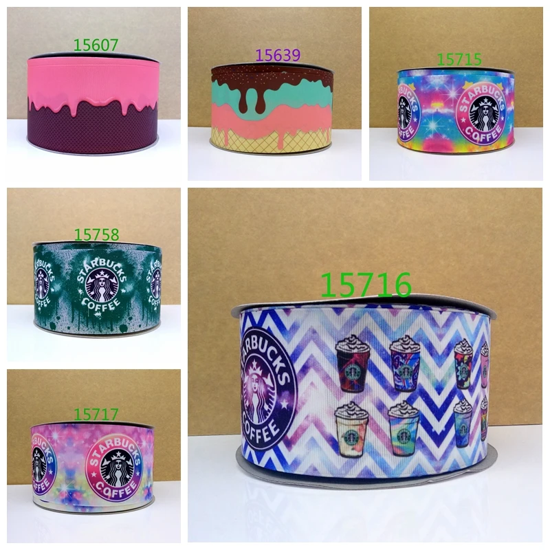 

Free shipping 50 yard ombre printed grosgrain ribbon 15716