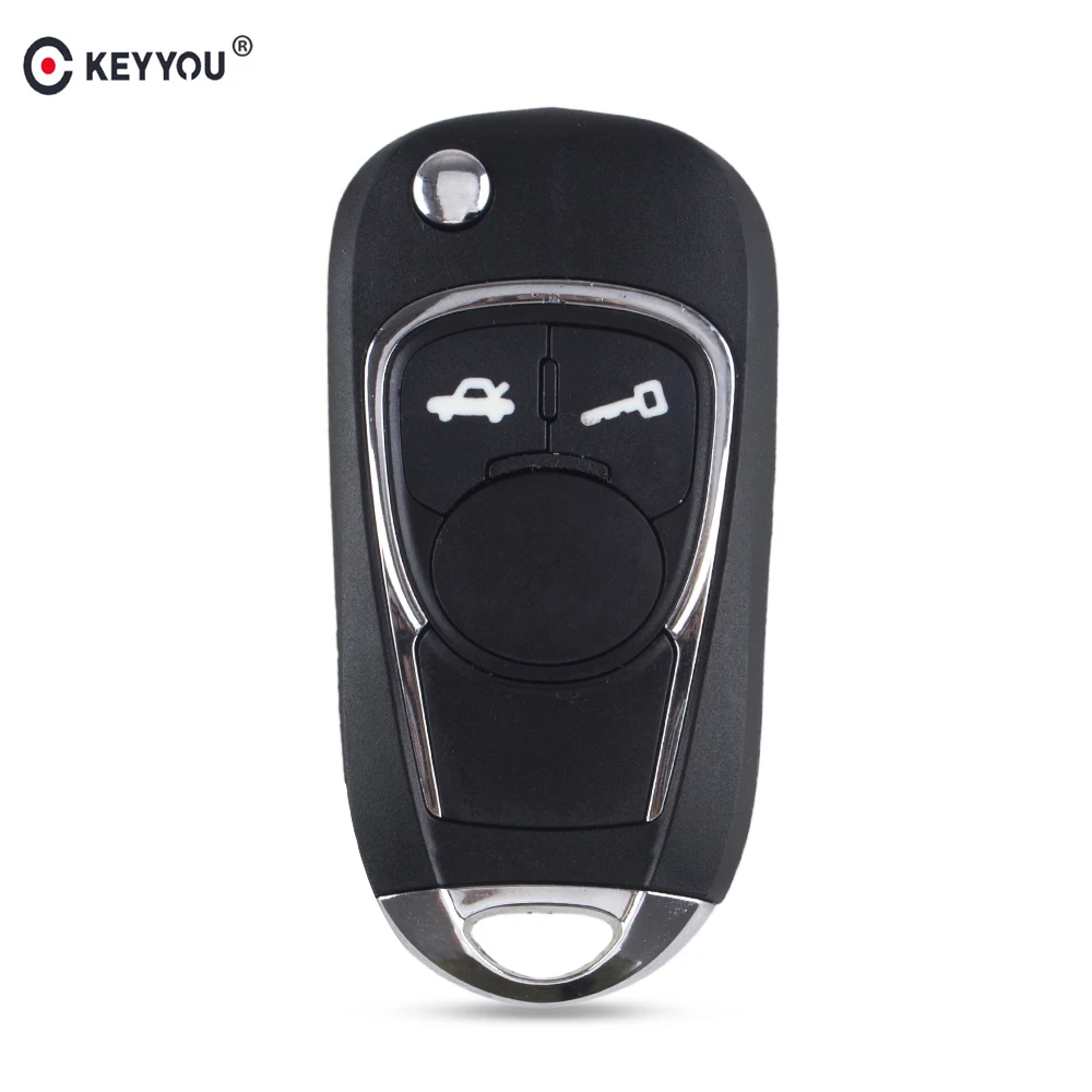 KEYYOU 2 кнопки модифицированный складной чехол для автомобильного ключа с