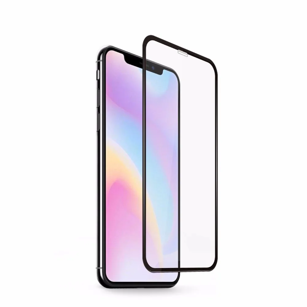 Full Coverage dust proof Screen Protect for iPhone X 10 Glass Screen