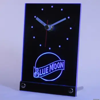 

tnc0111 Blue Moon Beer 3D LED Table Desk Clock