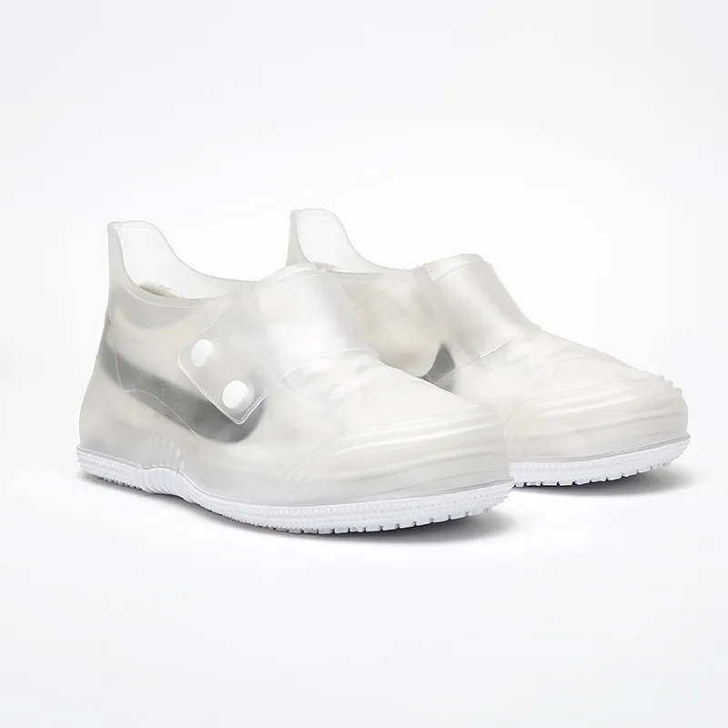 Men's And Women's Waterproof Shoe Covers Can Be Reused Rain Boots Unisex Non-slip Wear-resistant Transparent Shoe Covers Insoles