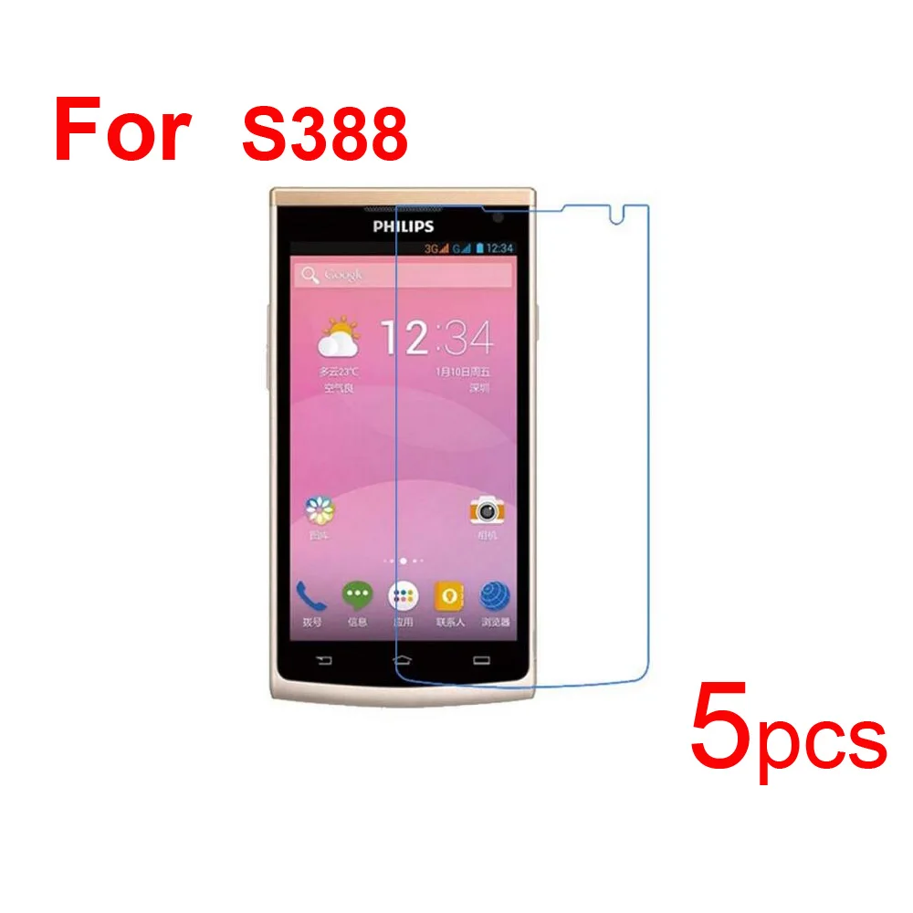 

5pcs Mobile Screen Protector Guard Ultra Clear/matte/Nano Explosion-Proof Protective Films Cover for Philips S388/S308 Phone LCD