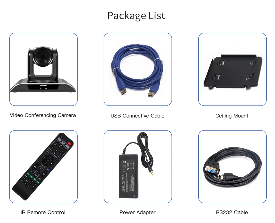 Câmera de Conferência Streaming ao Vivo Câmeras de Saúde 2mp com Transmissão Tenveo Zoom Câmera Ptz 1080 p hd H.264 & Vhd3u 3x Usb 17 Cheap Sistema de conferência