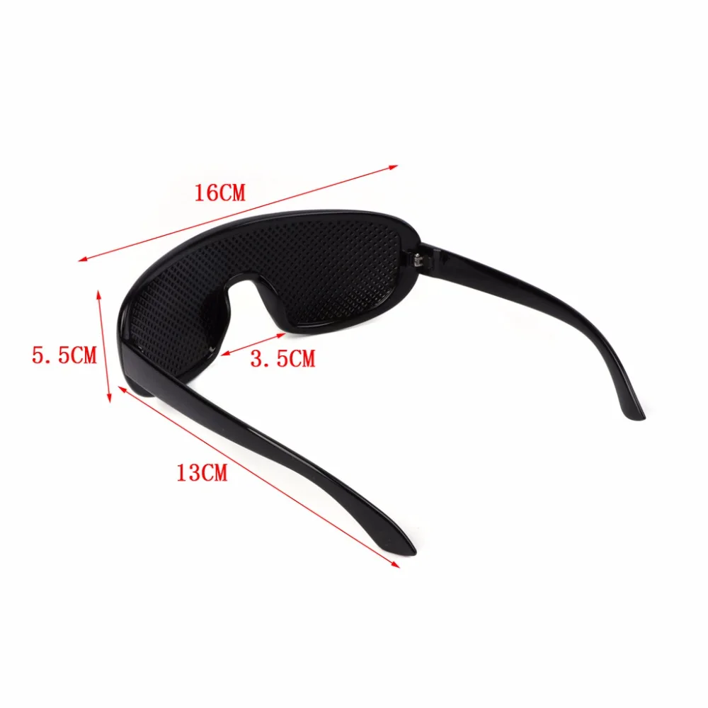 Отверстие очки для тренировки Зрение Улучшение зрения очки тренировки черный