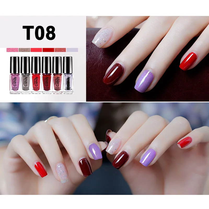 

1 Set Nail Polish DIY Art Long Lasting Non-toxic Quick Drying Manicure Portable for Women ---MS