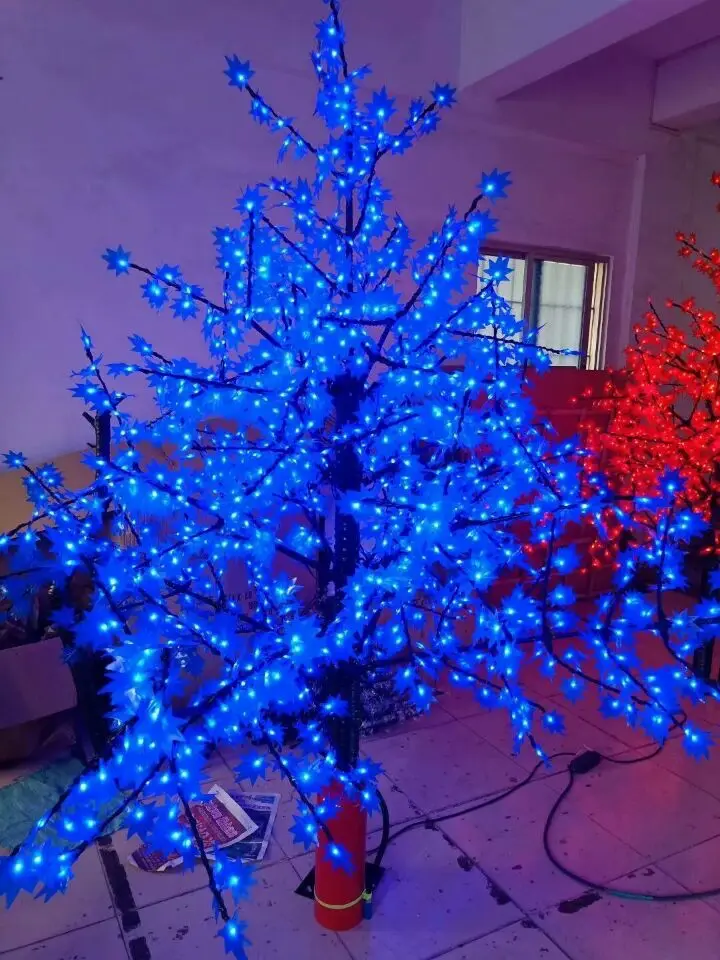 

538 LEDs 5ft Height Blue LED Maple Tree LED Christmas party brithday holiday Tree Light Waterproof 110/220VAC Outdoor Use