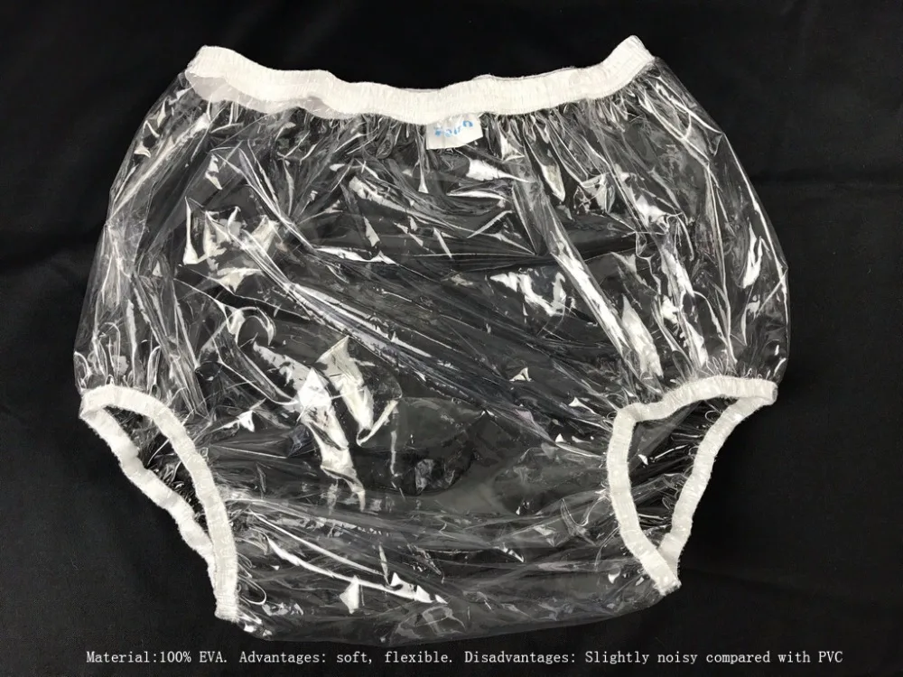 

3 pieces * ADULT 100%EVA incontinence PLASTIC PANTS clean P005-9