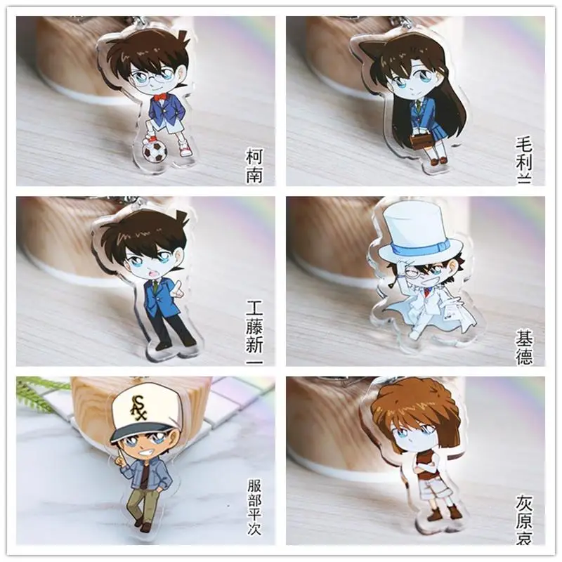 

Detective Conan anime Acrylic keychain Pendant Keyring Cosplay surrounding key chains ornament new