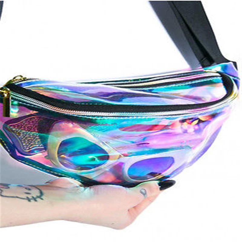 

2019 Bags For Women Woman Fanny Pack PVC Laser Material High Quality Hot Selling One Shoulder Waist Chest Bag