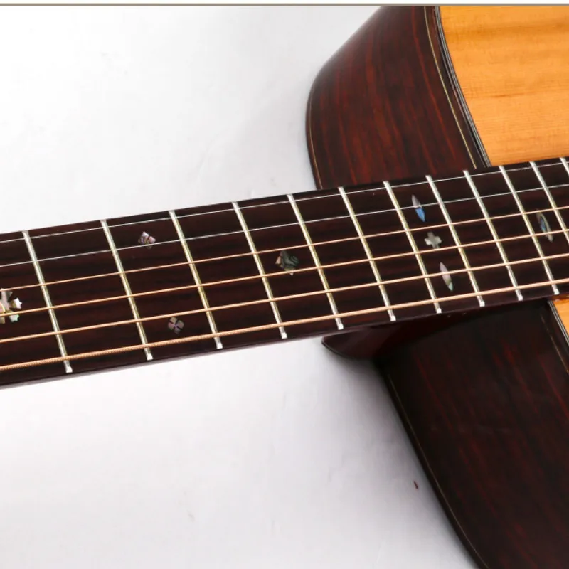 Гитара твердая Cedar Rosewood электрическая стальная струна 41 дюймов D-Body Guitarra 6 струн поп-фолк Cutaway гитары установка звукоснимателя