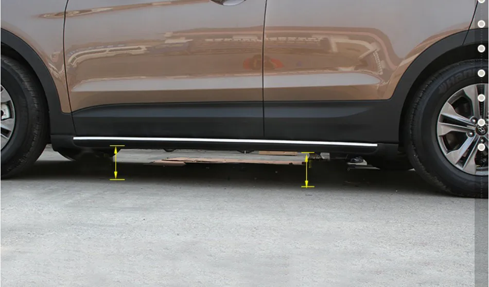Для hyundai Santa Fe ix45 2013- ходовые панели авто боковой шаг бар педали высокого качества дизайн Nerf баров
