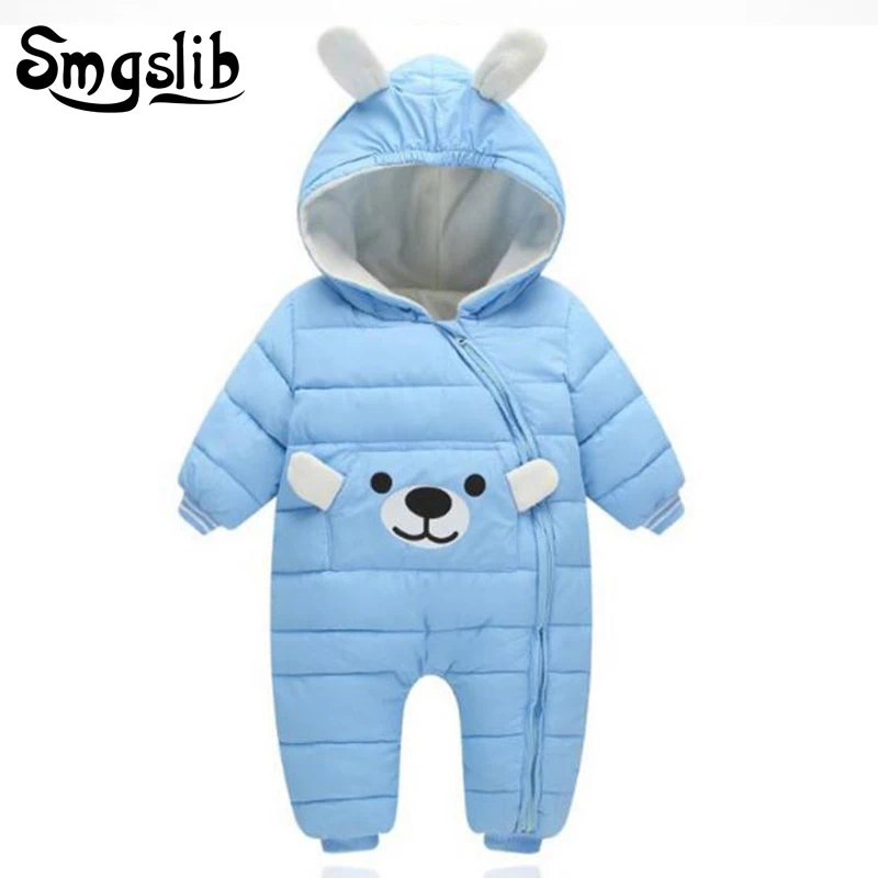 Baby winter jumpsuit bear down Cotton toddler long sleeve romper jumpsuit baby bear costume children snowsuit boy girls romper Baby winter jumpsuit bear down Cotton toddler long sleeve romper jumpsuit baby bear costume children snowsuit boy girls romper