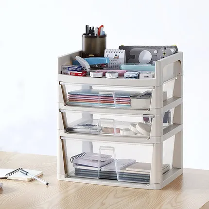 

Office Desktop Storage box Multilayer Stationery Document Storage Box Drawer Plastic