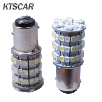 

2X 1157 3528 60 SMD Amber/White 60LEDs 1210 LED Bulbs S25 DRL Turn Signal Light Switchback Brake Light