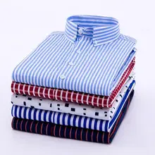 Рубашка полосатая Мужская весна и осень с длинным рукавом модная мужская Тонкая деловая рубашка летние рубашки плюс размер 4XL 5XL черная