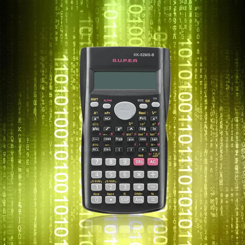VODOOL ручной студенческий научный калькулятор 2 линии дисплей 82MSA портативный многофункциональный калькулятор для обучения математике