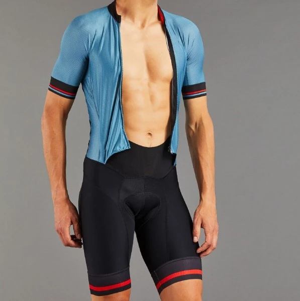 Мужской костюм для велоспорта Триатлон Speedsuit Trisuit все в одном короткий рукав Speedsuit Maillot Ciclismo комплект одежды - Цвет: 4-Pic Color