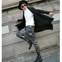 Мужская одежда большего размера,, мужские штаны-харуны для отдыха, стилист, модные мужские костюмы для певицы для сцены/m-xl