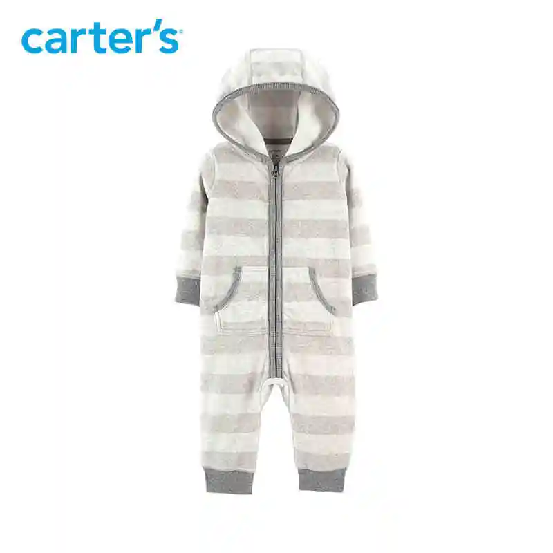 hooded fleece jumpsuit baby