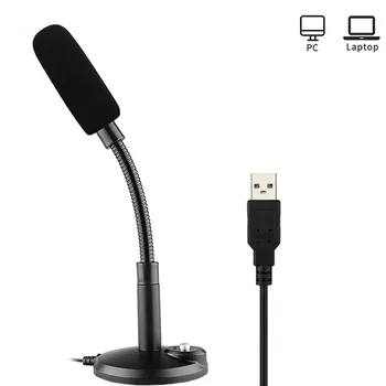 

SOONHUA Mini Desktop USB Microphone for Computer PC Laptop Notebook With Flexible Stand Studio Speech Recording Condenser Mic