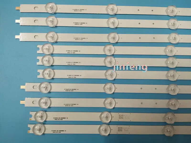 Новинка партиями по 5 комплектов = 50 шт. светодиодный подсветка полосы для замены