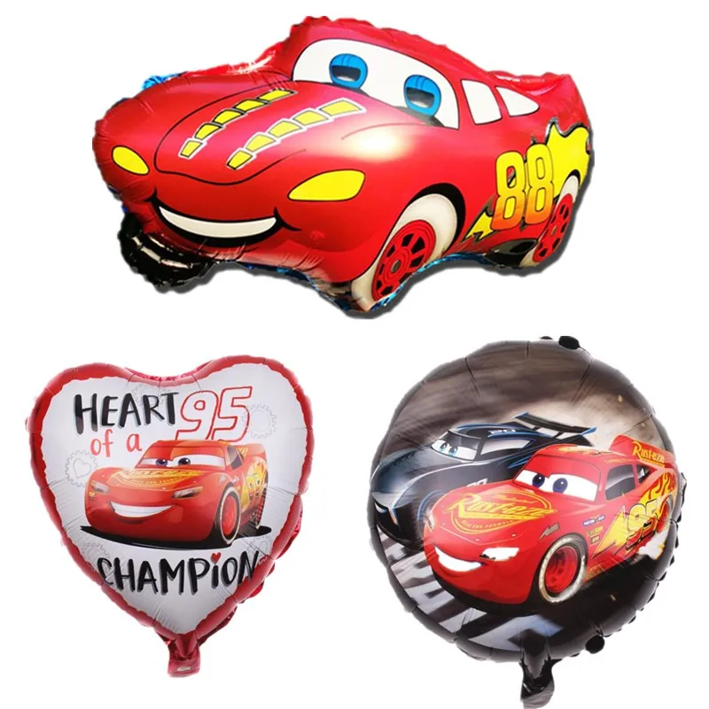 

Wholsale 1Pcs Cars 18inch Theme Aluminum Foil Round Heart-Shaped Balloon Family Party Cartoon Cars Balloons Decoration Supply