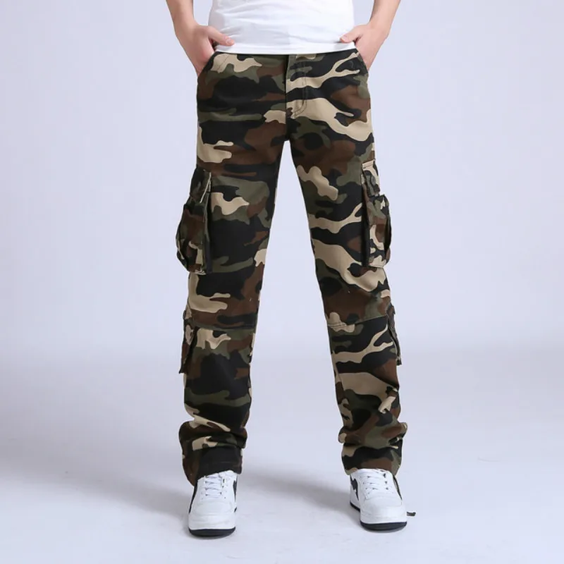

Men Cargo Pants Men Tactical Loose Military Casual Camouflage Pants Men Cotton Trousers Men Joggers Pantalon Homme Combat Pants
