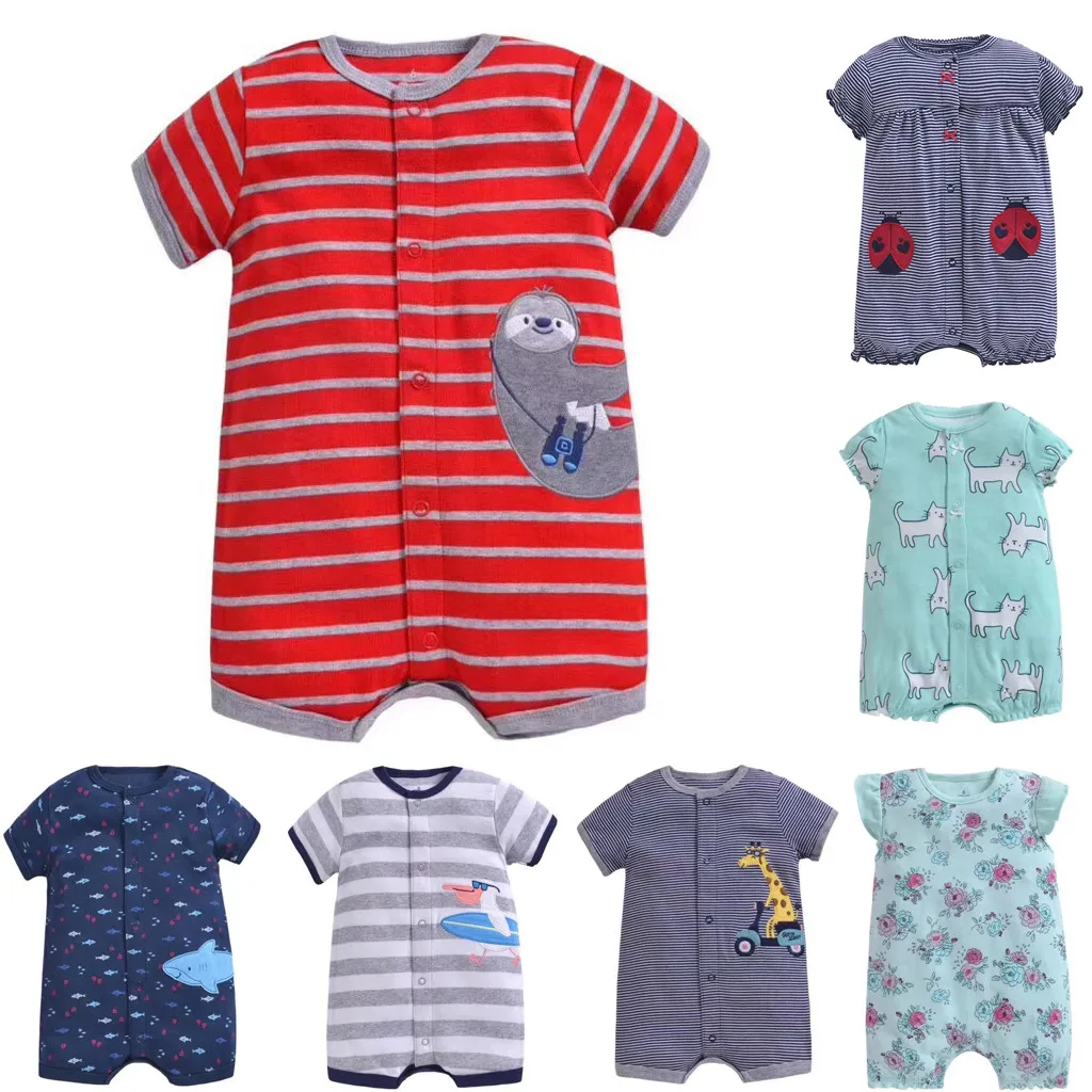 Одежда для новорожденных девочек; коллекция года; сезон лето; Детский комбинезон с рисунком; carters; одежда для маленьких мальчиков; mamelucos bebe verano