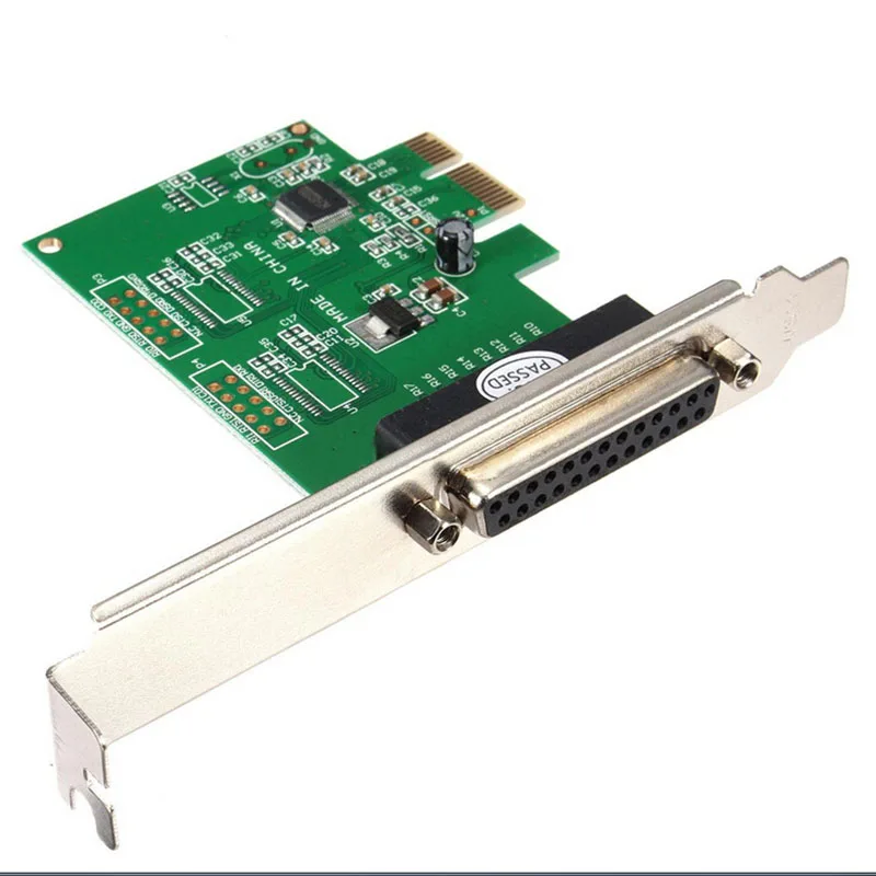 IEEE 1284 DB25 25 Pin Parallel Port PCI E PCI Express Card Adapter for