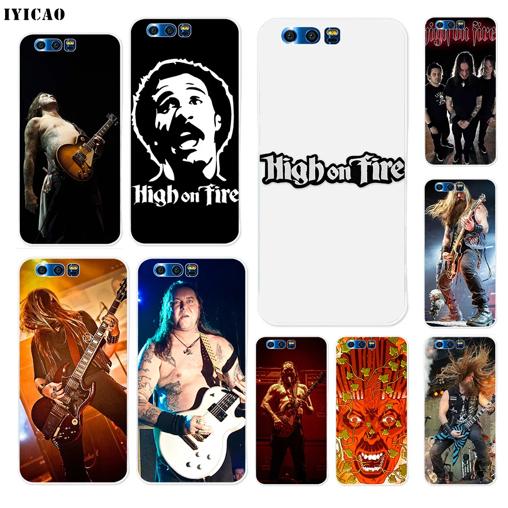 Мягкий силиконовый чехол IYICAO High on Fire для Huawei Y9 Y7 Y6 Prime 2018 Honor 8C 8X 8 9 10 Lite 7X 7C 6A 7A Pro |