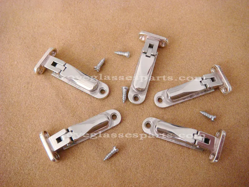

Eyeglass Spring Hinge For Wood Frames Easily Installed Spring Hinge for Timber Eyewear TSH-59-A Nickel Color Ship in 2 days