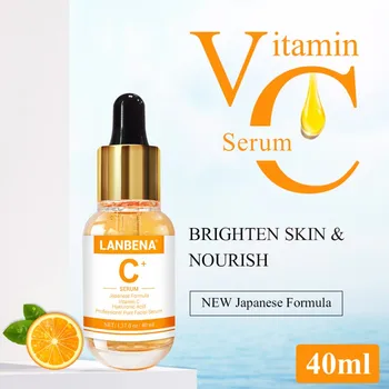 

LANBENA Vitamine C Serum Whitening Facial Essence Vitamin C Brighten Nourishing Cream Remover Speckle Fade Dark Spots Skin Care