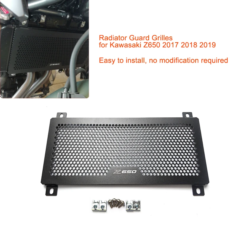 Для Kawasaki Z650 2017 2018 2019 мотоциклетные решетки радиатора Решетка Защитная крышка для