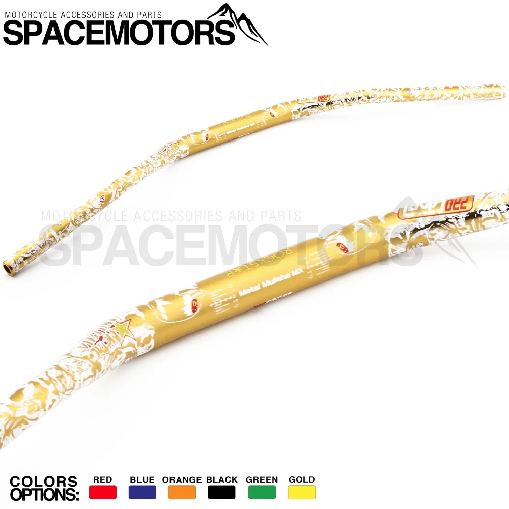 Gold Mulisha 1-1/" fatbar руль 28 мм moto cross enduro pitbike dirtbike ручка RMX DR DRZ RM JR 85 125 200 250 400 650