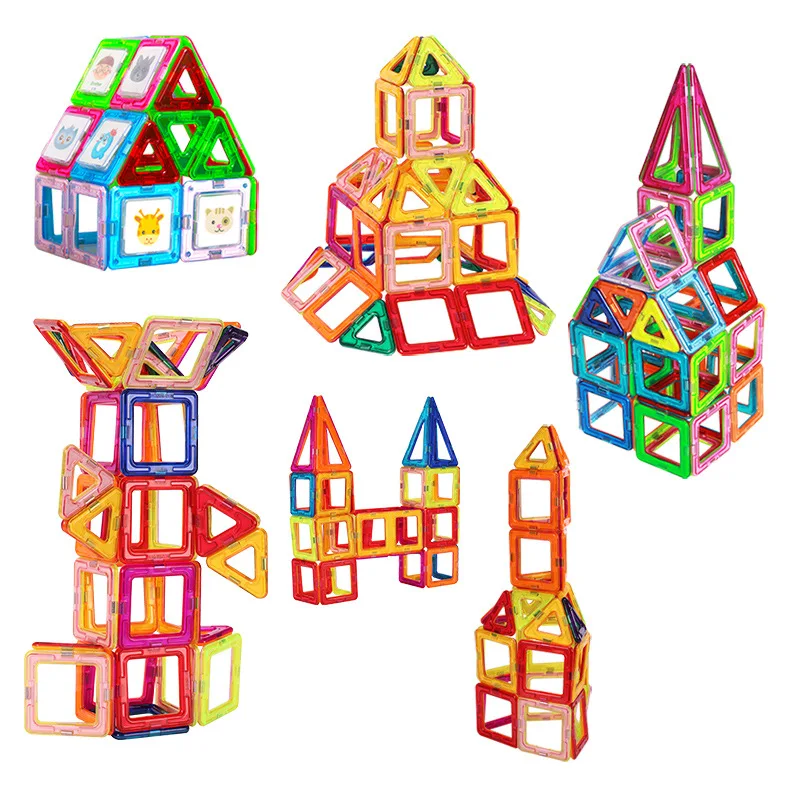 Замок из магнитного конструктора схема