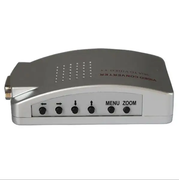 PC VGA to TV AV RCA Signal Adapter Converter Video Switch Box Supports NTSC PAL For Computer Peripherals vga to av converter