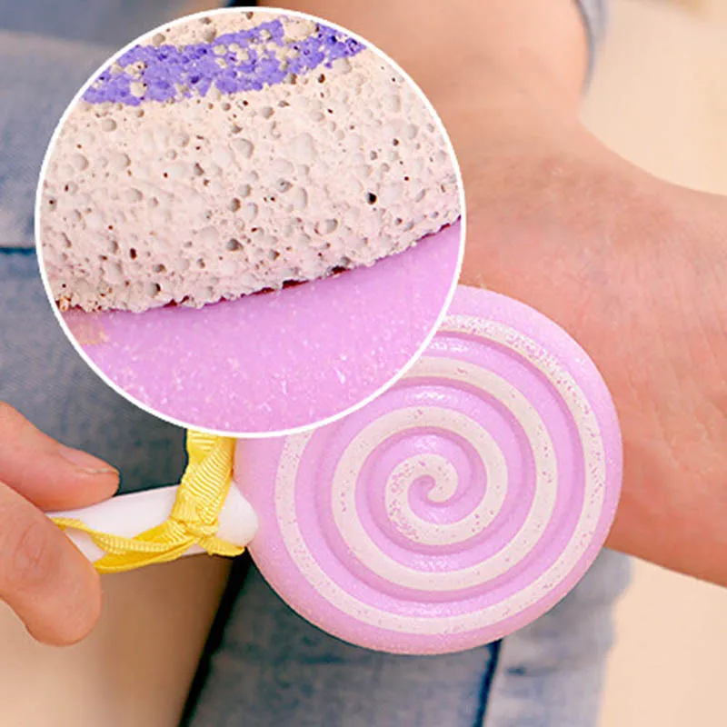 

Hard Dead Skin Callu Remover Pedicure File Polisher Buffer Block Grinding Foot Tools Lollipop Pumice Stone color random