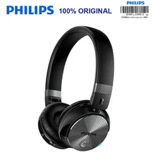 Оригинальные беспроводные bluetooth-наушники Philips SHB8850 с функцией активного шумоподавления, NFC гарнитура с микрофоном, официальная проверка