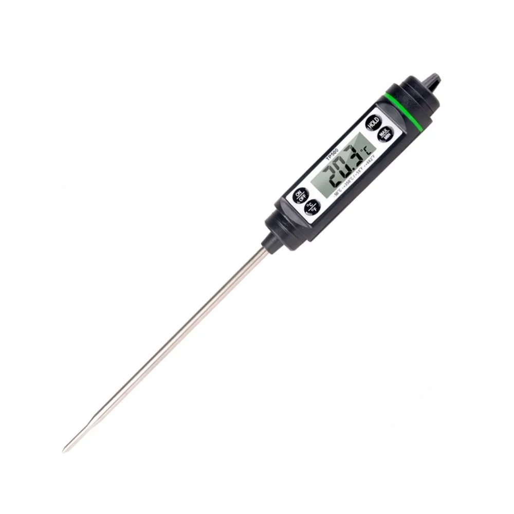 TP500 Practical Food Grade Stainless Steel Meat Thermometer LCD Display